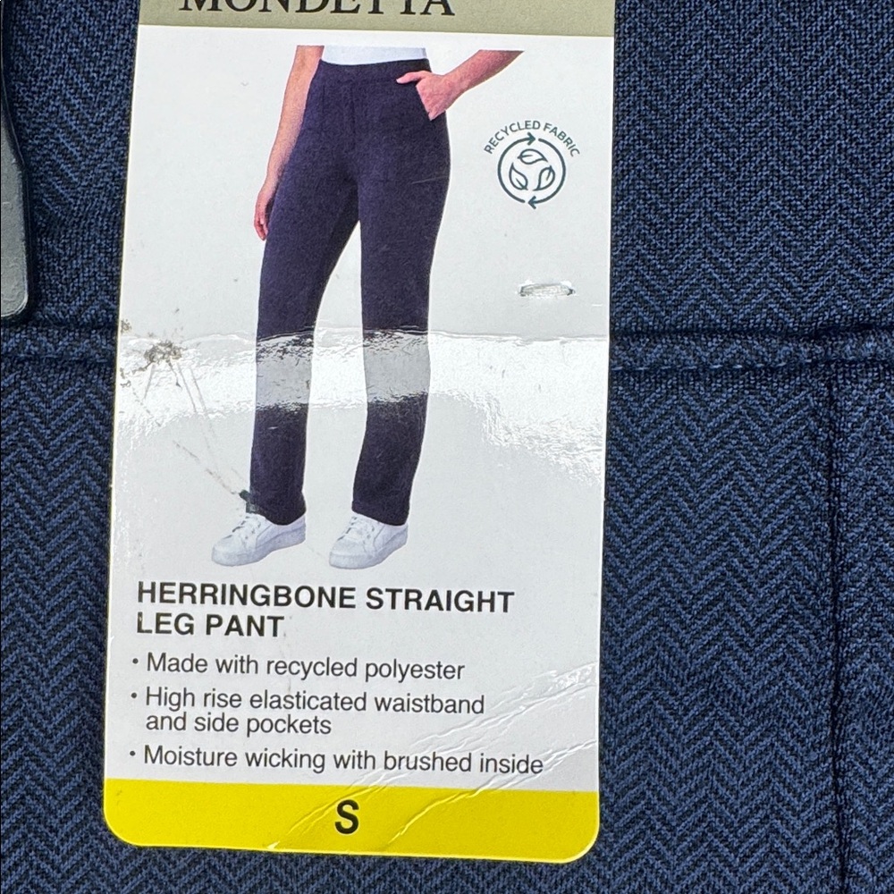 Mondetta Herringbone Straight Leg Pull on Pants - Picture 7 of 10